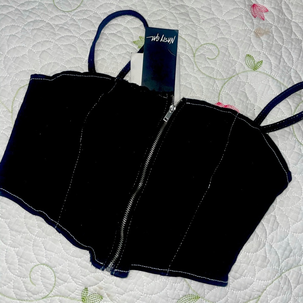 Nasty Gal Denim corset